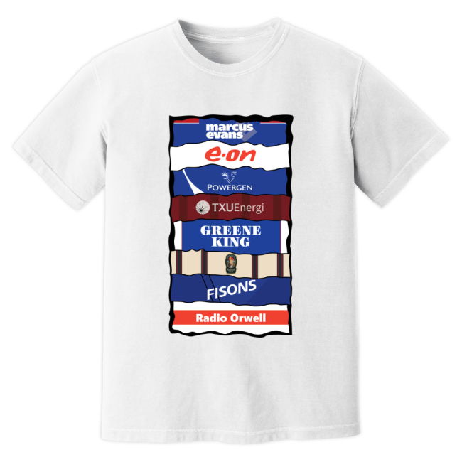 Ipswich Sponsor History T-Shirt - White
