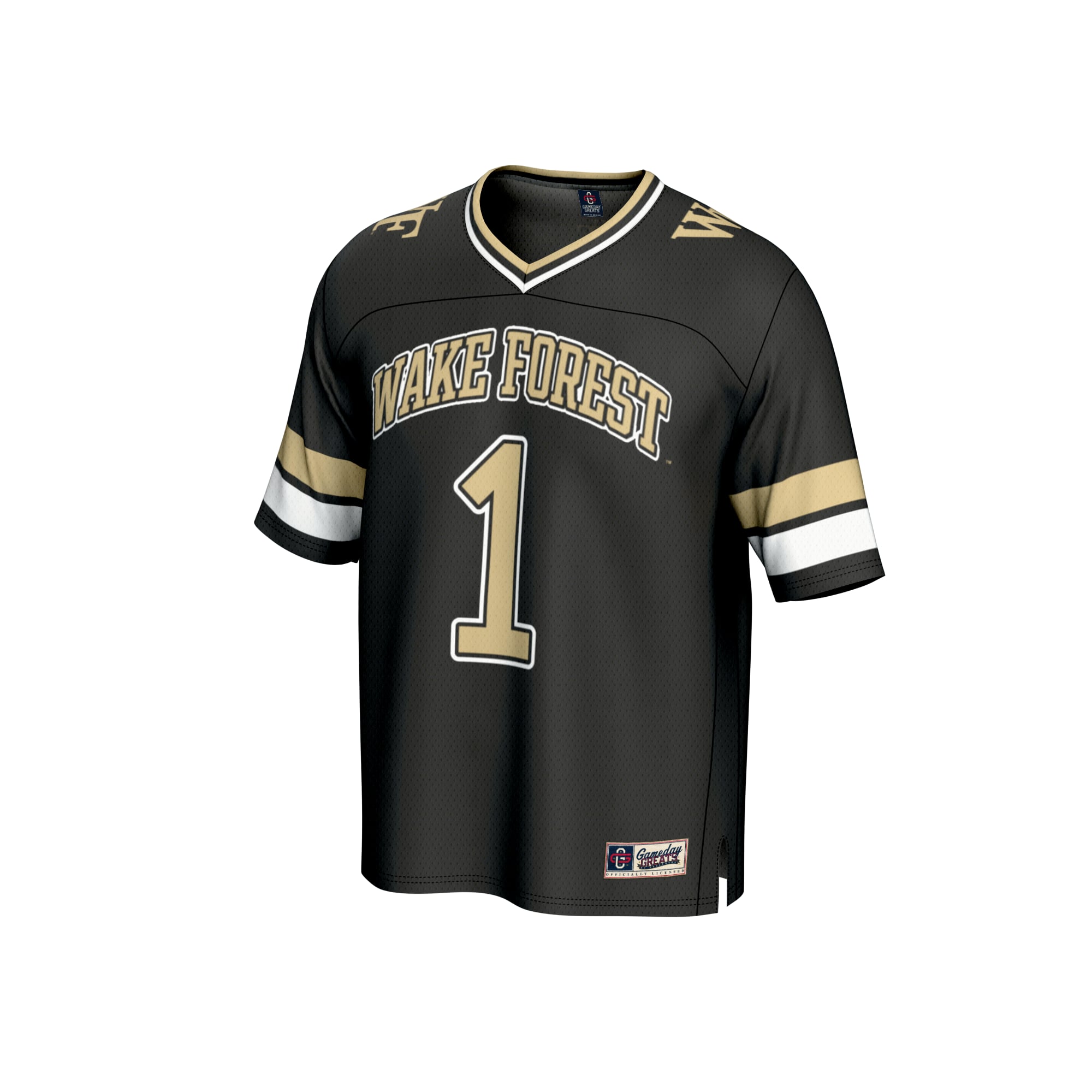 Unisex #1 Black Wake Forest Demon Deacons Collegiate Football Fashion Jersey
