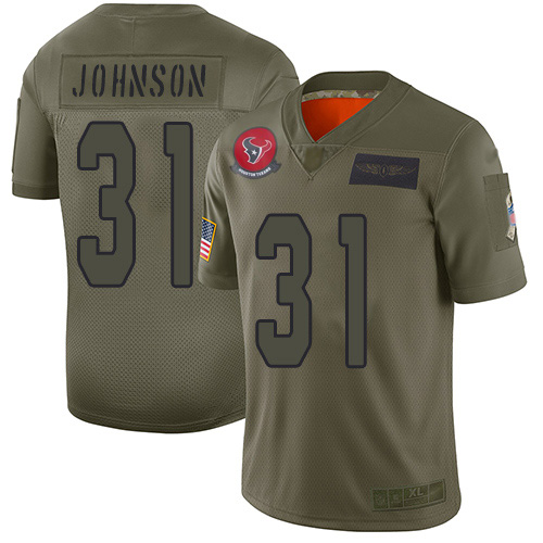 Premium NFL Houston Texans #31 David Johnson Team Color Limited Jersey