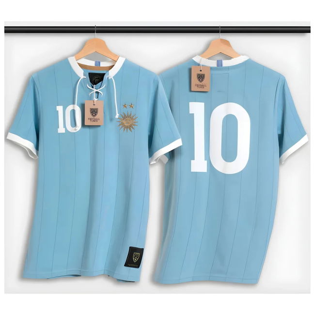 Performance Uruguay Forlan Retro Shirt With Laces La Celeste