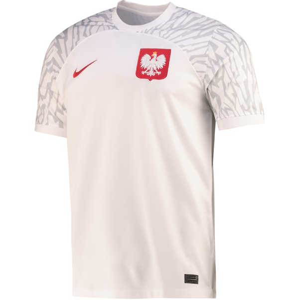 Poland World Cup 2022 Soccer Jersey Home White Football Shirt - World