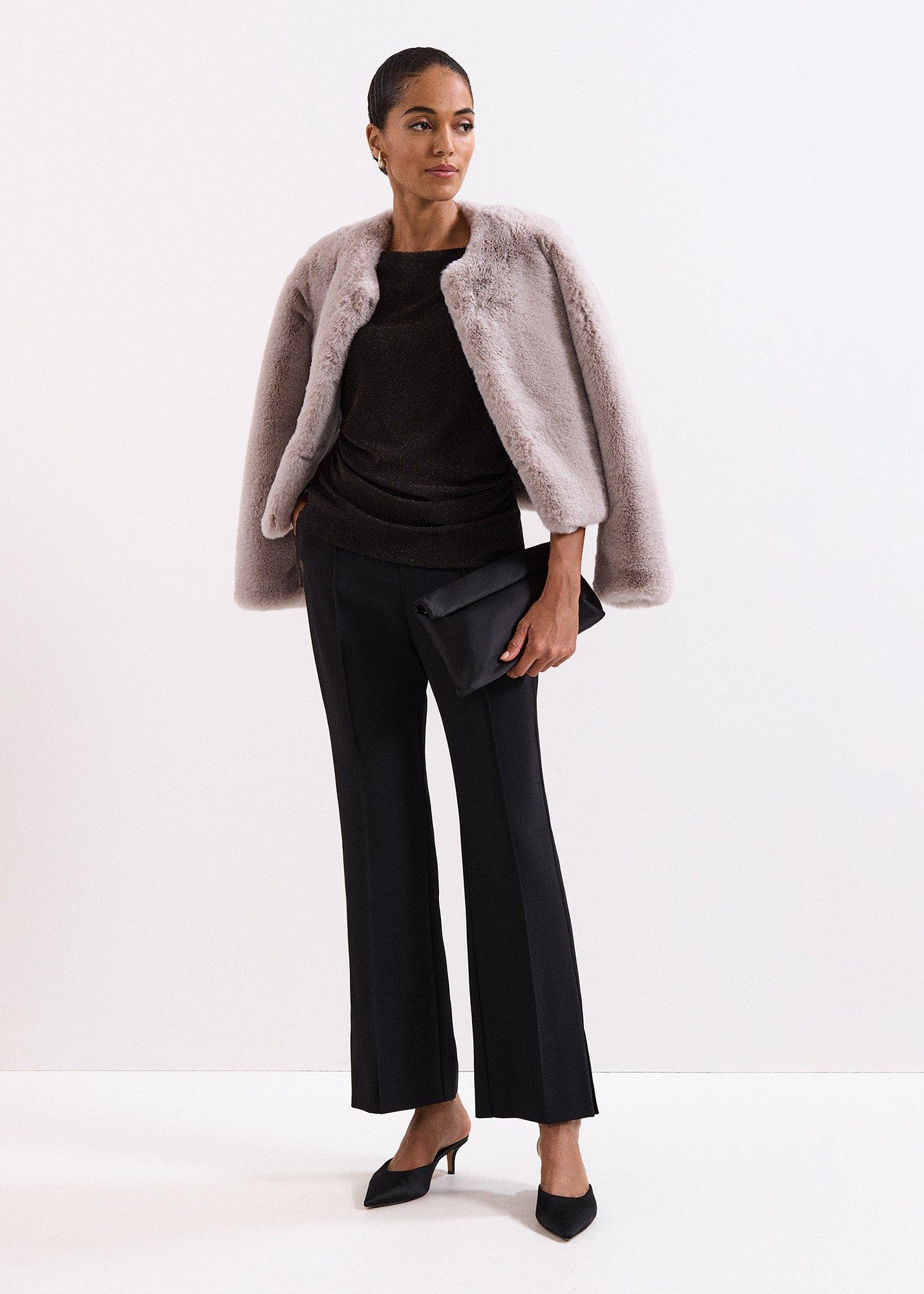 Martha Gold Shimmer Draped Top