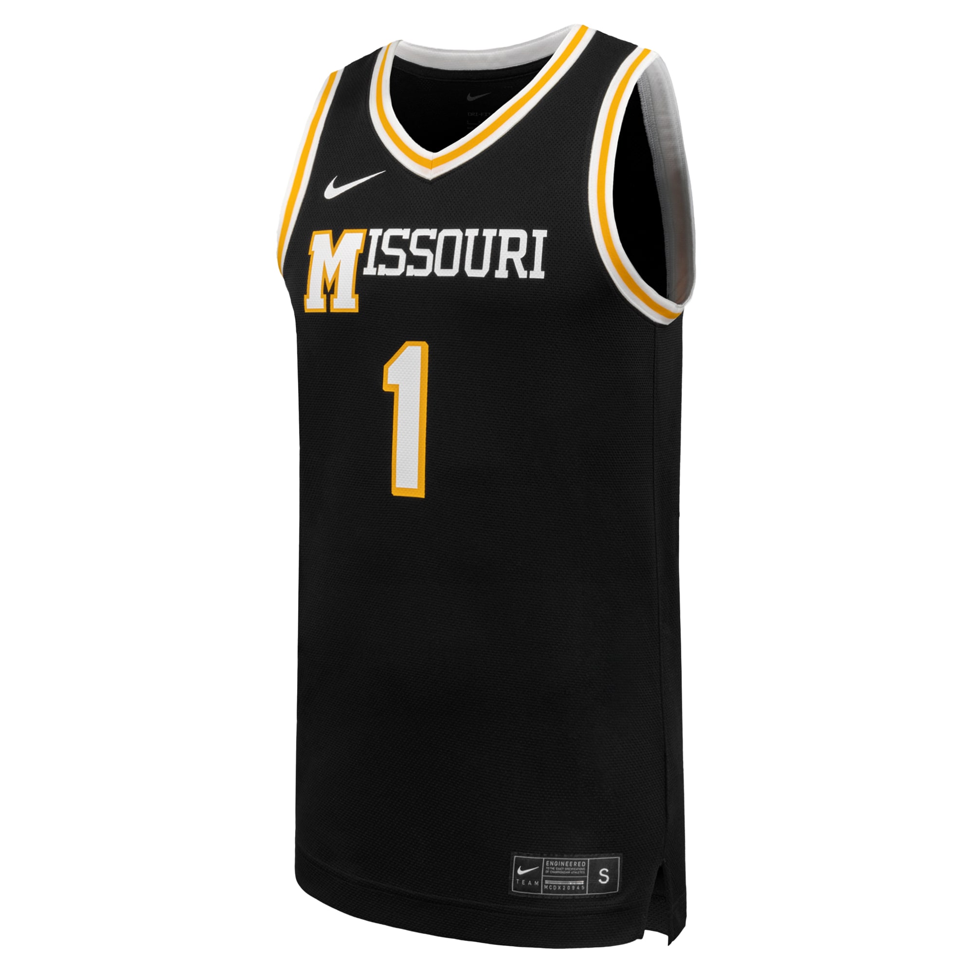 [NJP] Missouri Tigers Replica Basketball Jersey - Black
