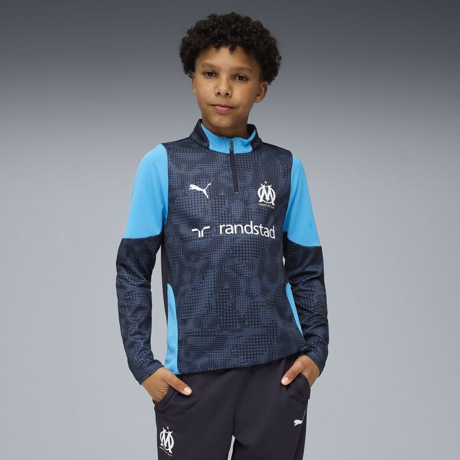 [EFKS] Marseille Zip New Navy/Bleu Azur Training Kids Uniform 1/4