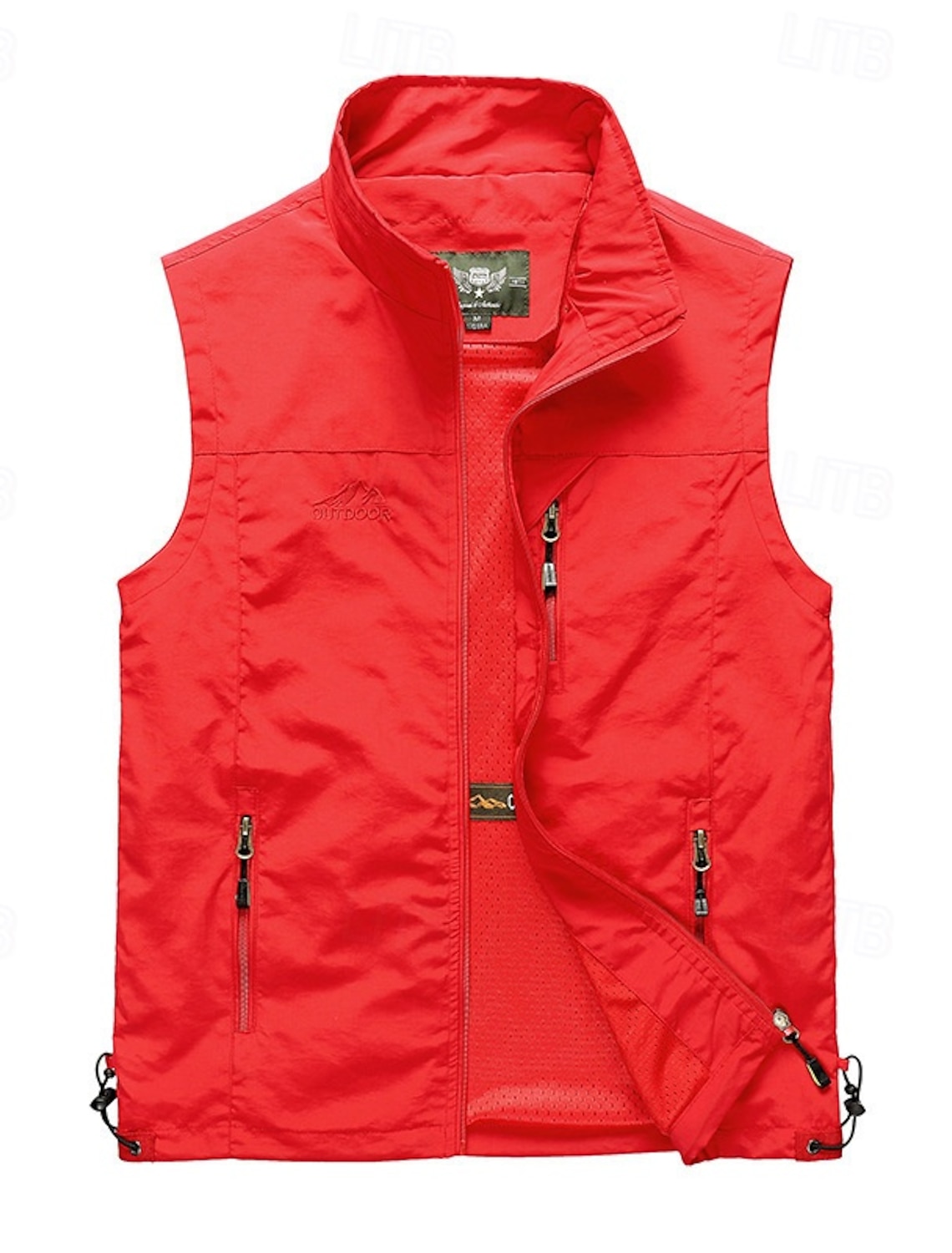 Men's Hiking Vest Winter Coat Hiking Fleece Vest Spring Autumn / Fall Outdoor Comfortable Breathable Vest Hunting Fishing Climbing Black Army Green Red Khaki Dark Blue