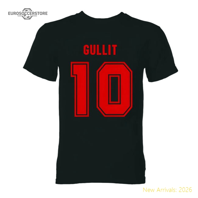 Ruud Milan Gullit Ac Hero T-Shirt (Black) Classic Football Kit