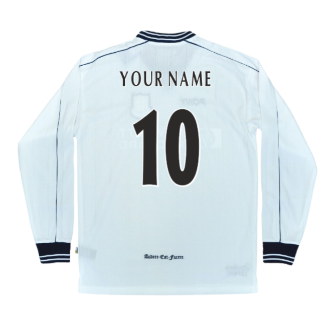 Spurs Genuine 1997-1999 Tottenham Home LS Pony Retro Shirt (Your Name)