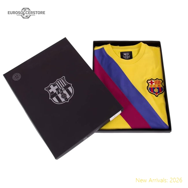 Genuine Fc Barcelona Away 1974 - 75 Retro Football Shirt