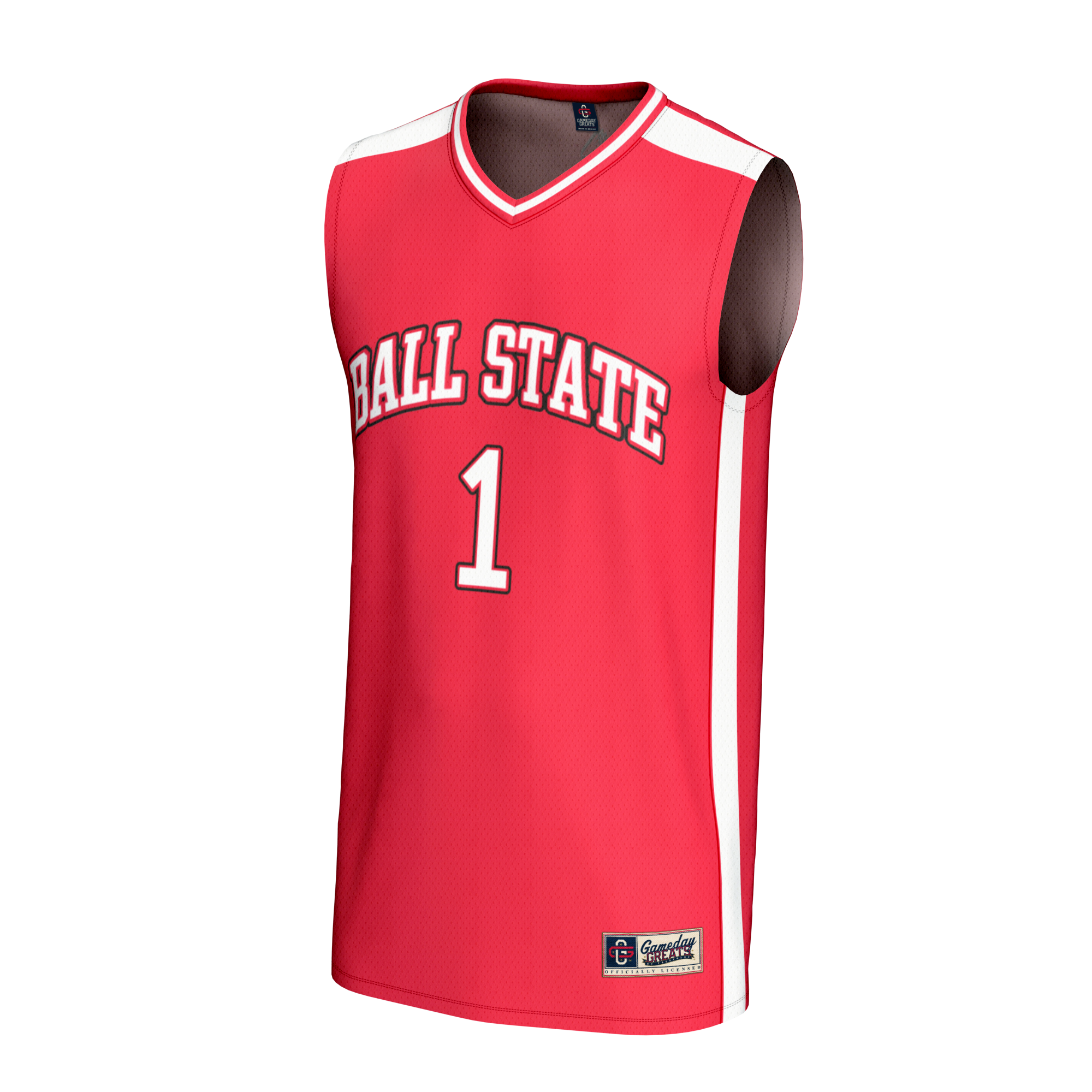 [DDG] Ball State Cardinals GameDay Greats Unisex Adult Lightweight Collegiate Basketball Fashion Jersey - Cardinal