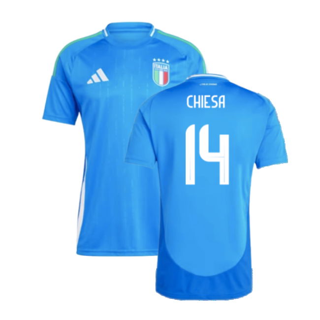 2024-2025 Italy Home Shirt (Chiesa 14) Holland Euro Authentic
