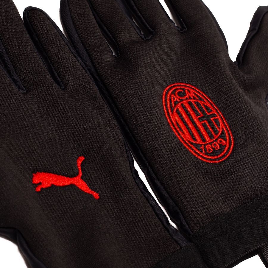 Milan Player Gloves Field Puma Jet Black/for All Time Red