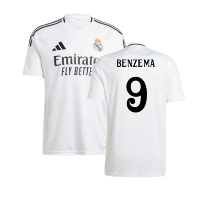 Professional-Grade 2024-2025 Real Madrid Home Shirt (Benzema 9)