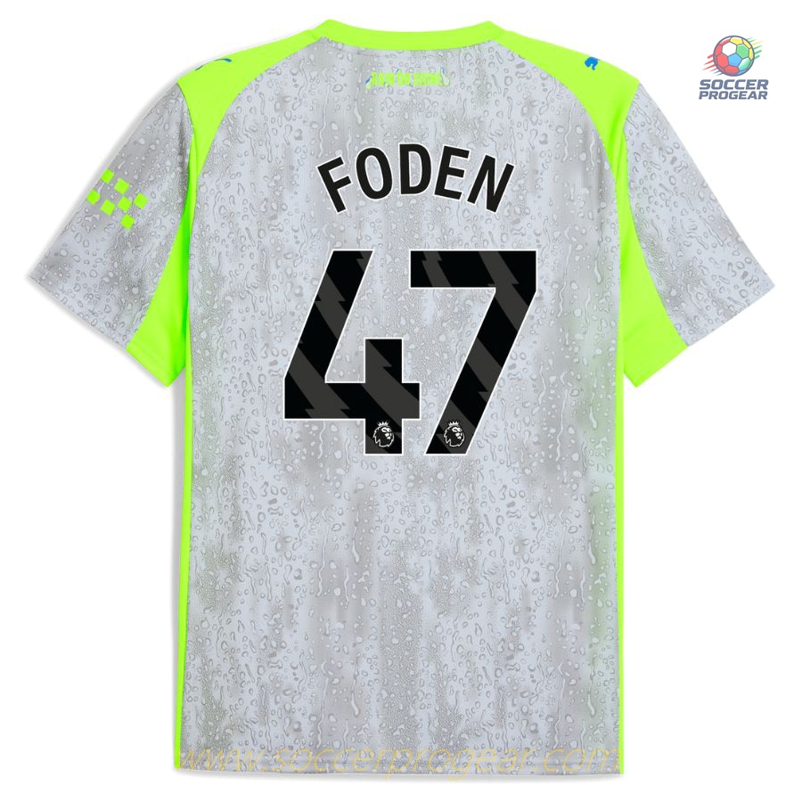 Manchester City Third Team Shirt 2025-2026 Season Foden
