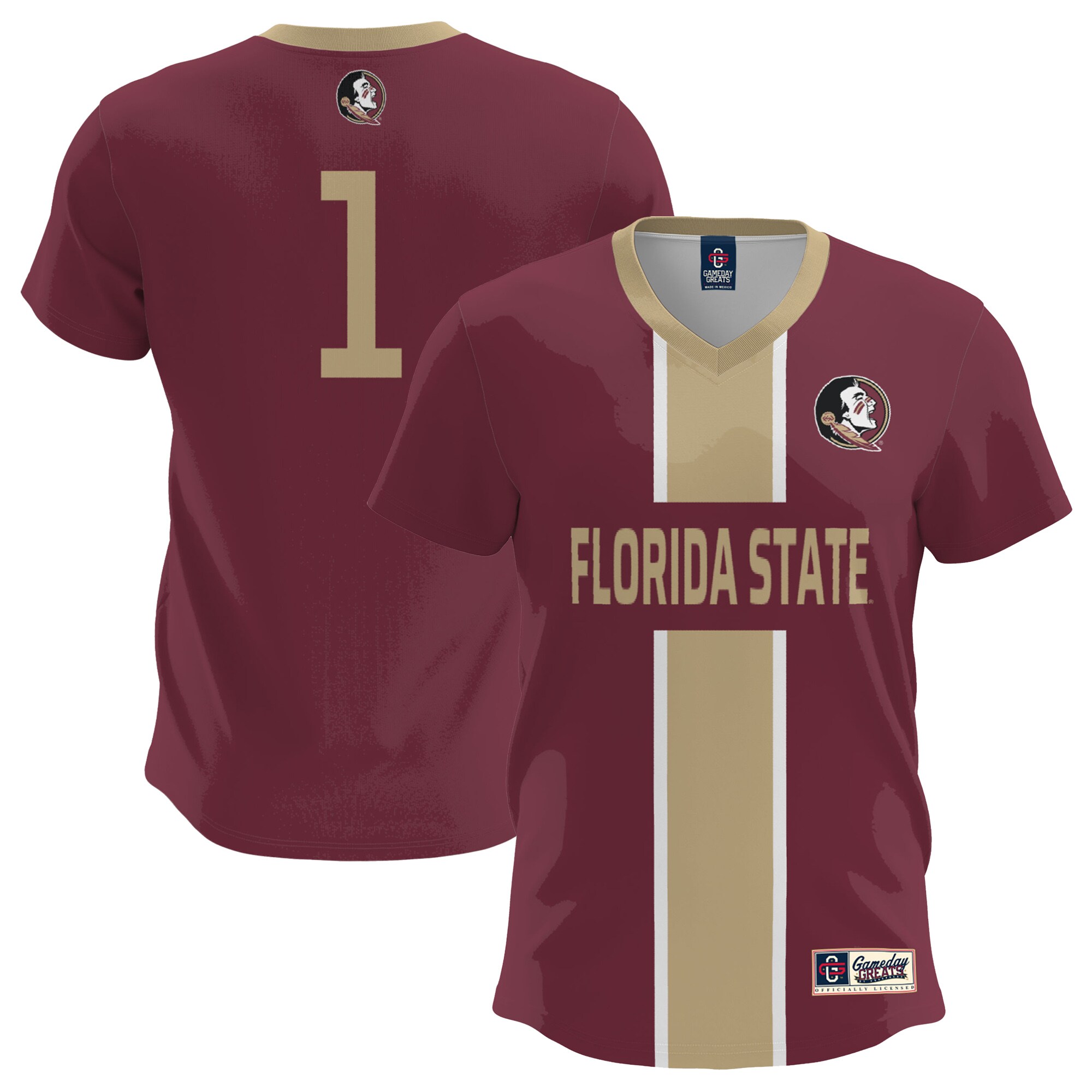 [DDG] Florida State Seminoles GameDay Greats Lightweight Soccer Fashion Jersey - Garnet