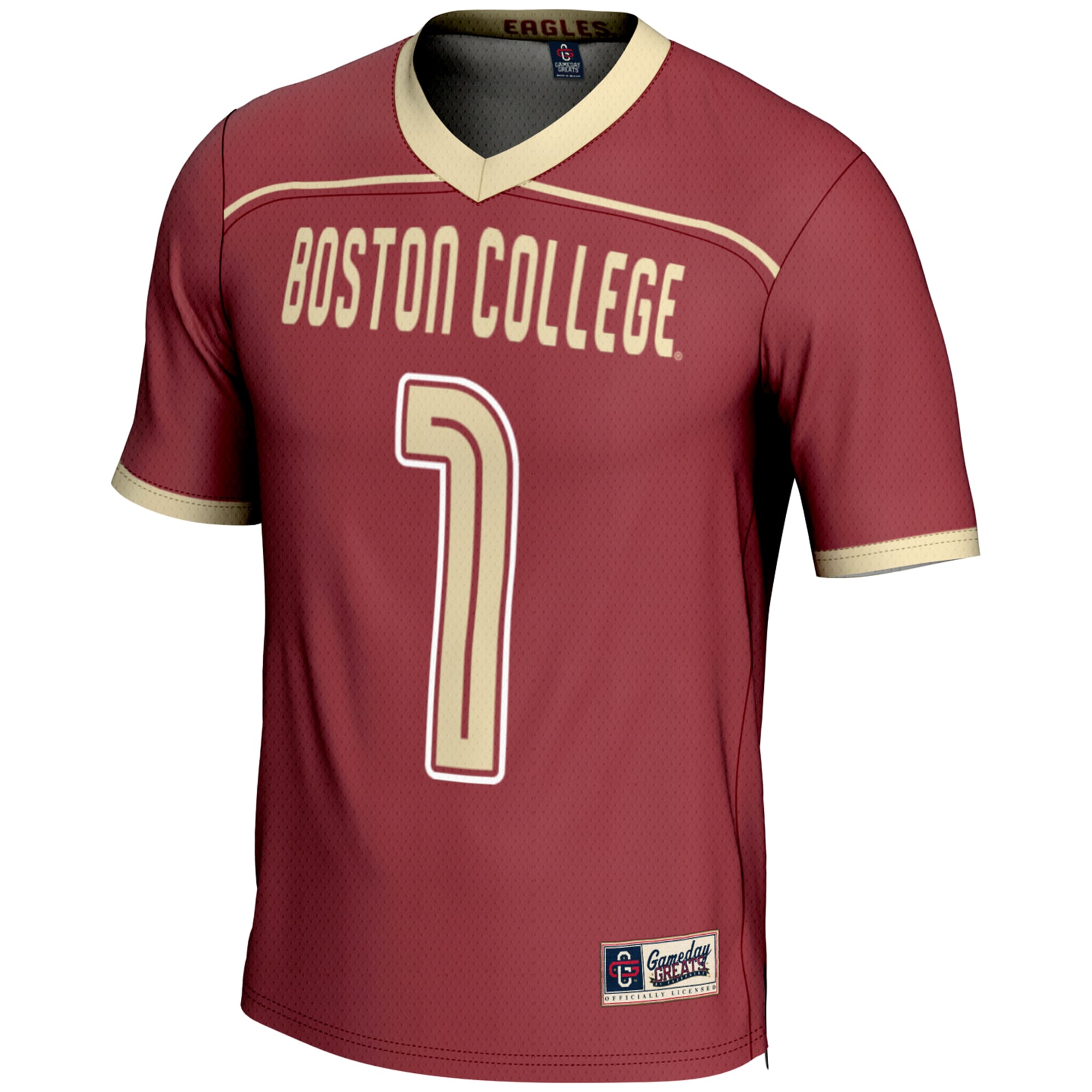 [DDG] Boston College Eagles GameDay Greats Youth #1 Lightweight Lacrosse Jersey - Maroon