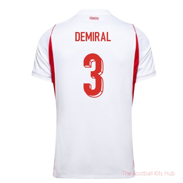 Demiral #3 Turkiye 2026-2027 Away Shirt Club Kit - Soccer Jersey