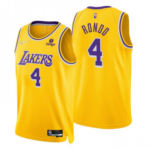 Los Angeles Lakers Rajon #4 Game-Ready Swingman Jersey Vintage Look