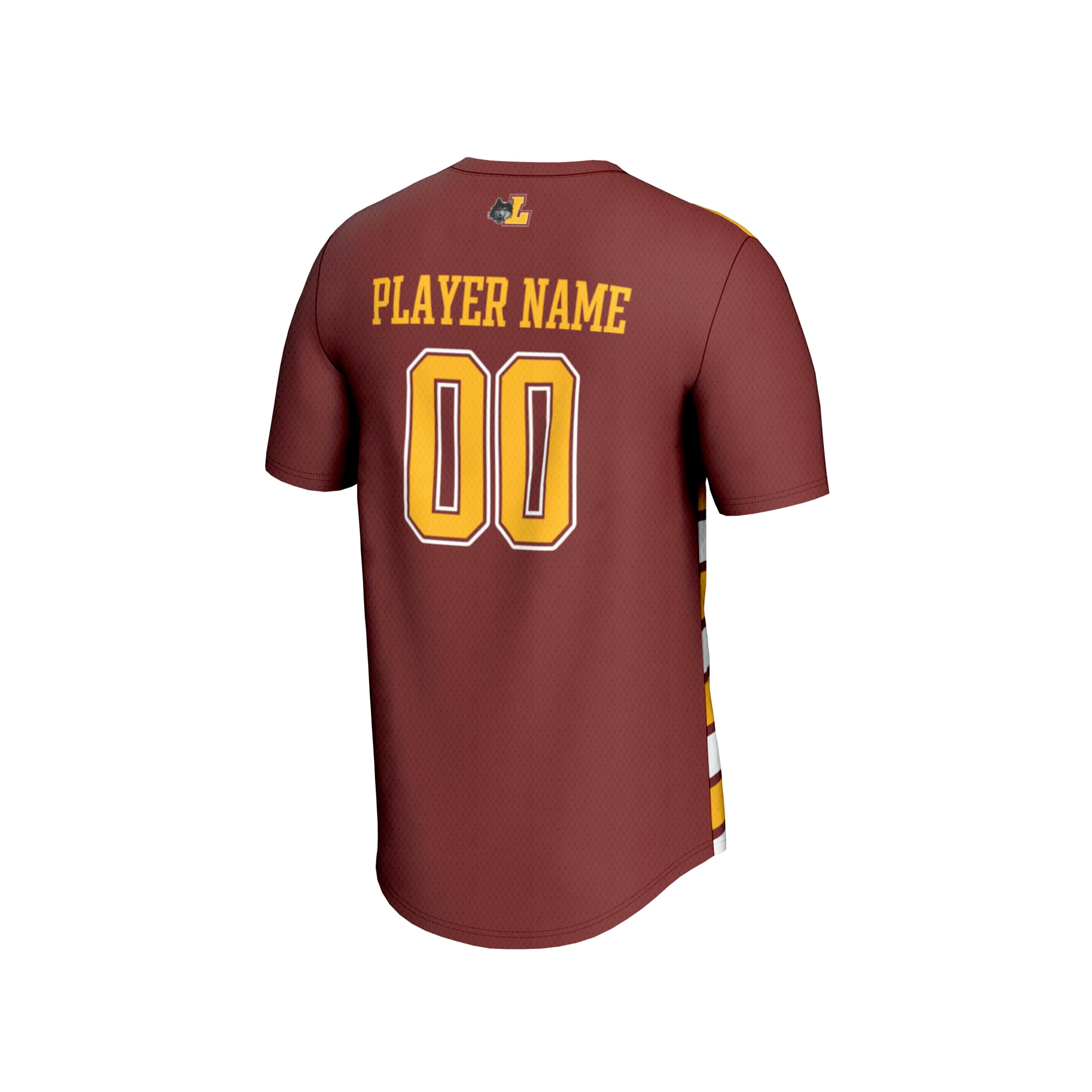Loyola Chicago Ramblers GameDay Greats Youth NIL Pick-A-Player Collegiate Women's Soccer Lightweight Fashion Jersey - Maroon/Gold