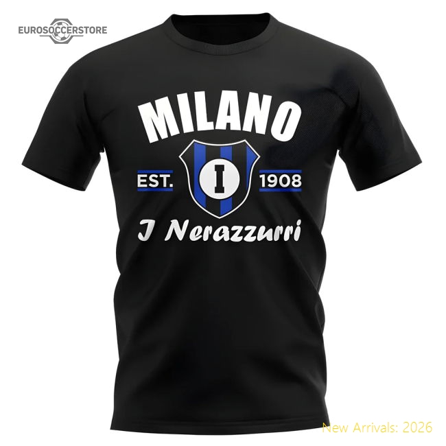 Authentic Inter Milan Established Football T-Shirt (Black)