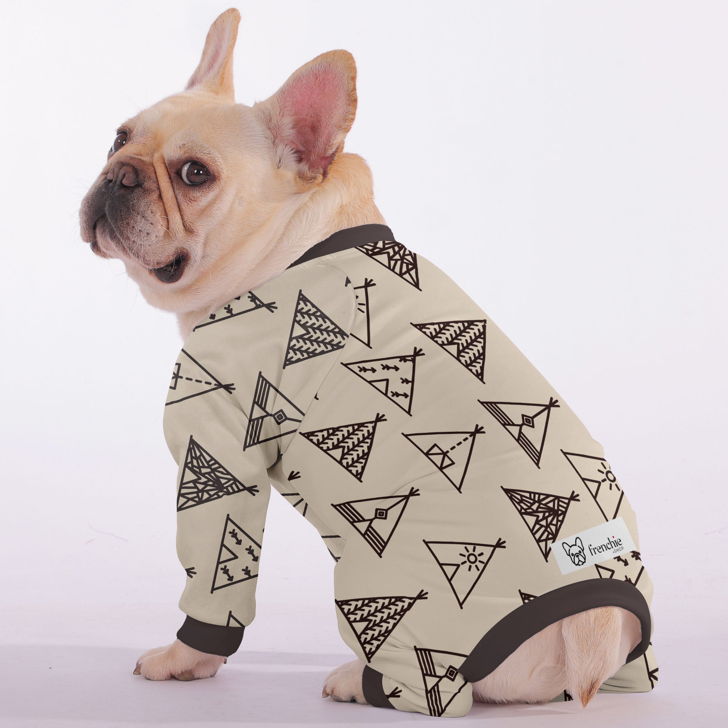 French Bulldog Strom Matching Pajama Set For Frenchie Lovers Durable Dog Item