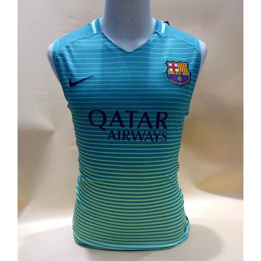 Barcelona Green 201617 Vest Soccer Jersey Shirt - Official Replica
