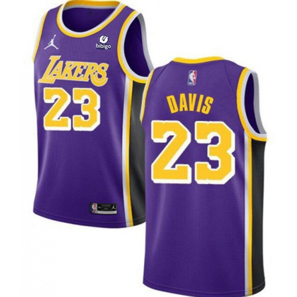 Professional Men's LA Lakers #23 Anthony Purple Basketball Jersey
