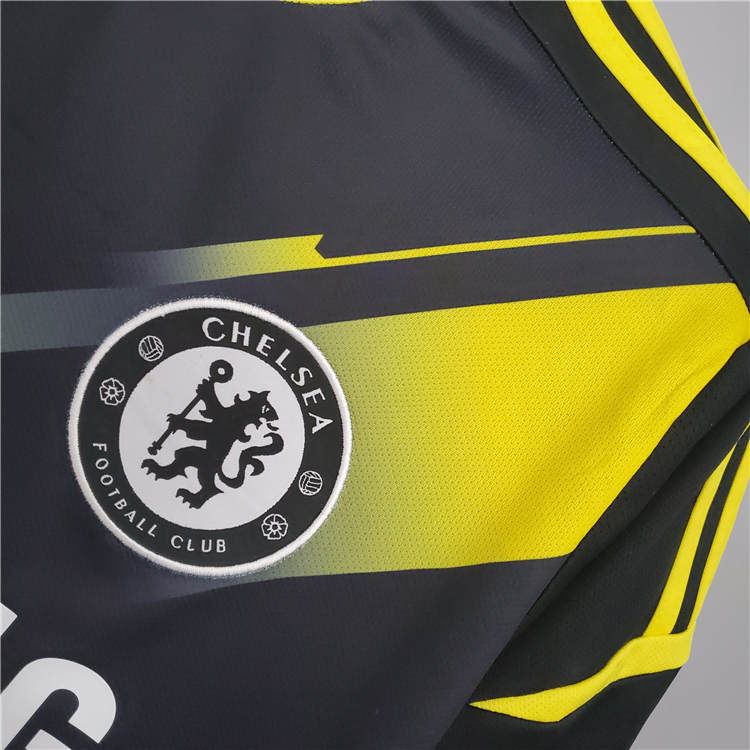Moisture Wicking 1213 CHELSEA RETRO THIRD BLACK SOCCER SHIRT JERSEY