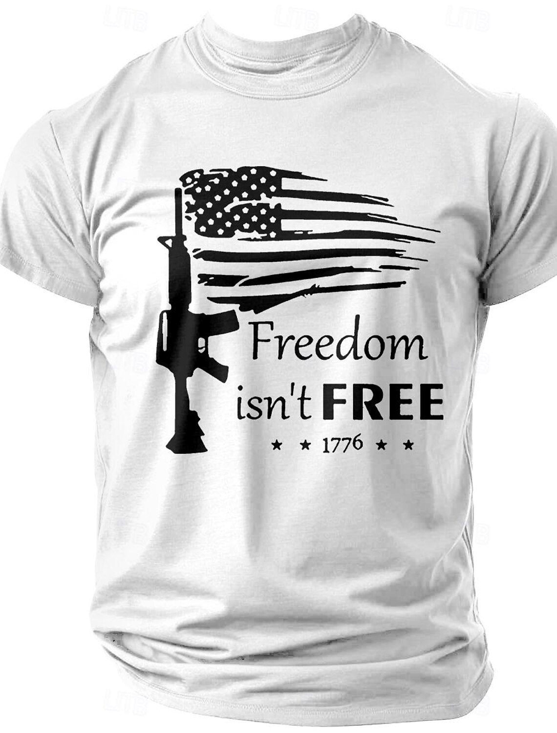 4th of July 2026 250th Memorial Day Men's Patriotic Patriot 3D Print Veteran Crew Neck Short Sleeve T-Shirt Sports Street