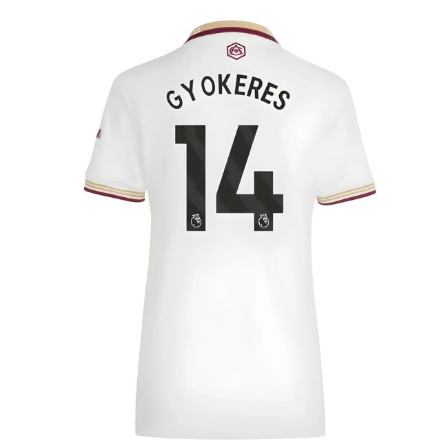 2025-20 Arsenal Third Shirt with Gyokeres 14 L M Women S