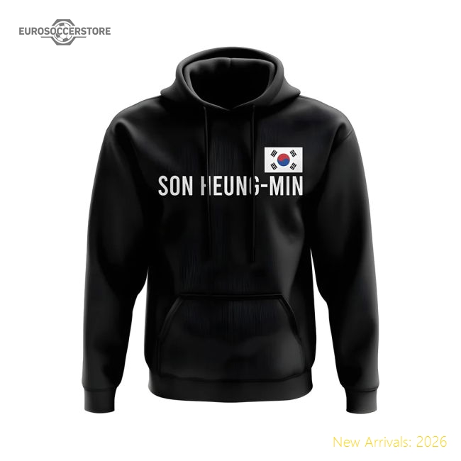 Son Heung Min South Korea Name Hoody (Black)