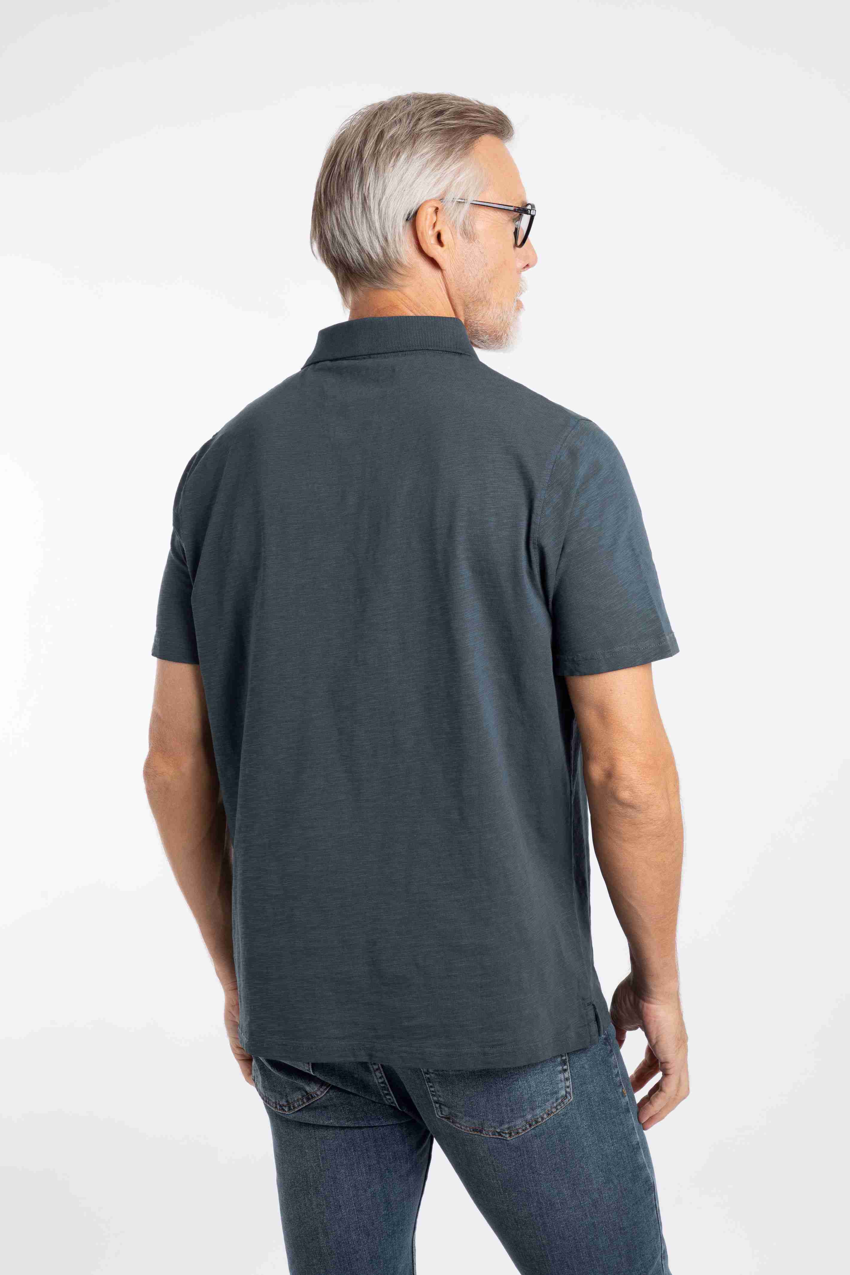 Indy Slub Polo Shirt Navy