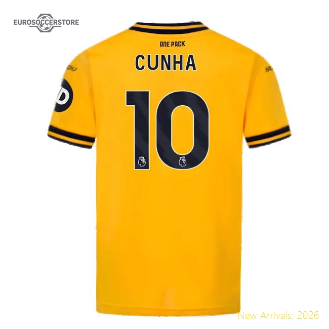Football Team Kids Durable Cunha Jersey 2024-2025 Moisture-wicking