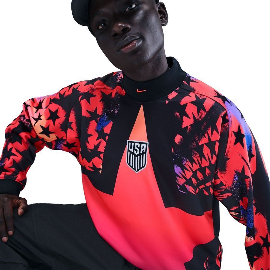 [EFKS] USA Hollywood Goalkeepers Bright Crimson/Black Goalkeeper Uniform