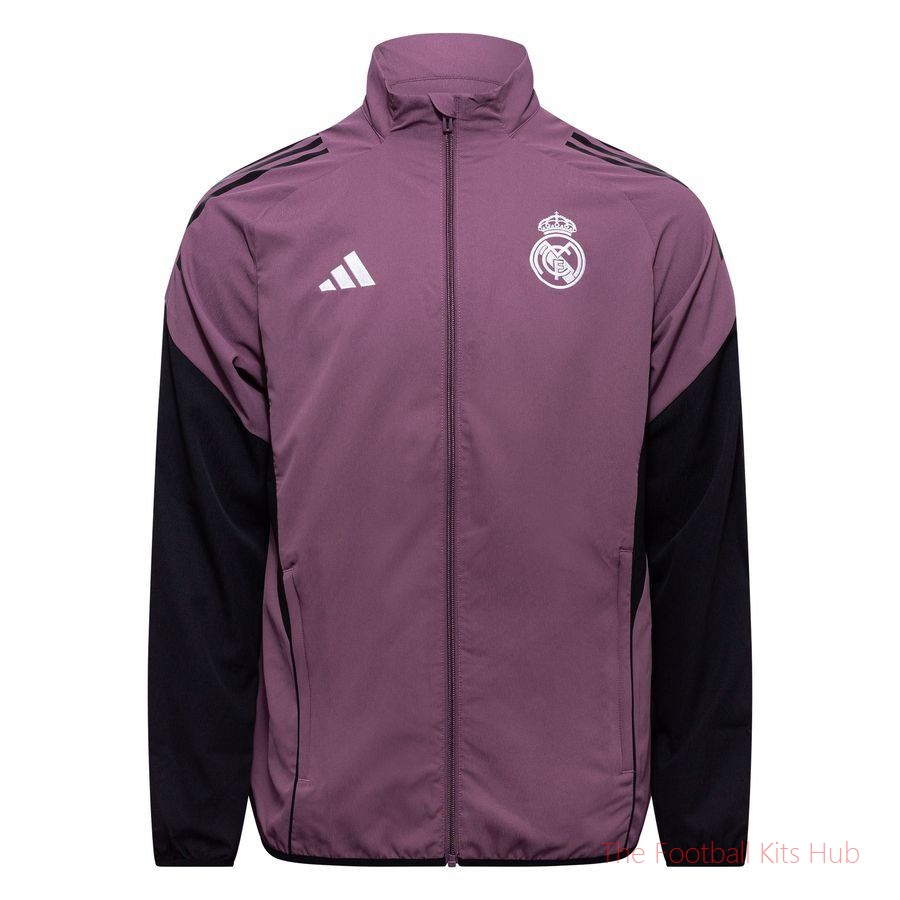 Real Madrid Training Jacket Presentation Tiro 25 - Purple/Black