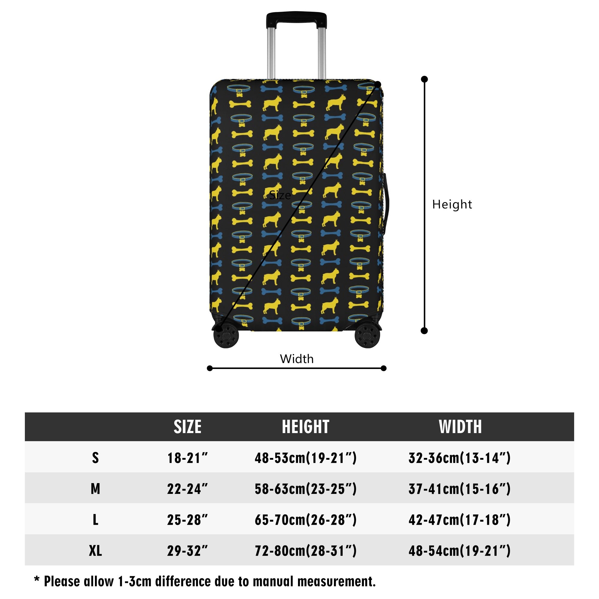 Non-slip Luggage Cover For Boston Terrier Lovers Pet Gear | Comfort Fit