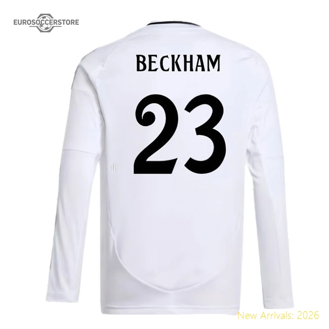 Real Madrid 2024-25 Home Fan Version For Kids (Beckham Game Day Jersey