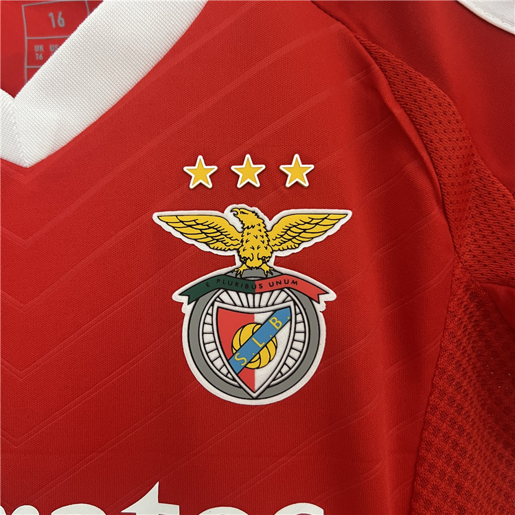 Kids Benfica 2425 Home Football Kit ShirtShorts - Official Replica