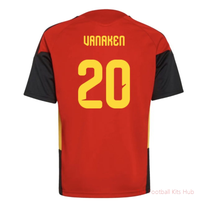 [LK] 2026/27 Belgium Training Jersey (Red) - Kids (Vanaken 20)
