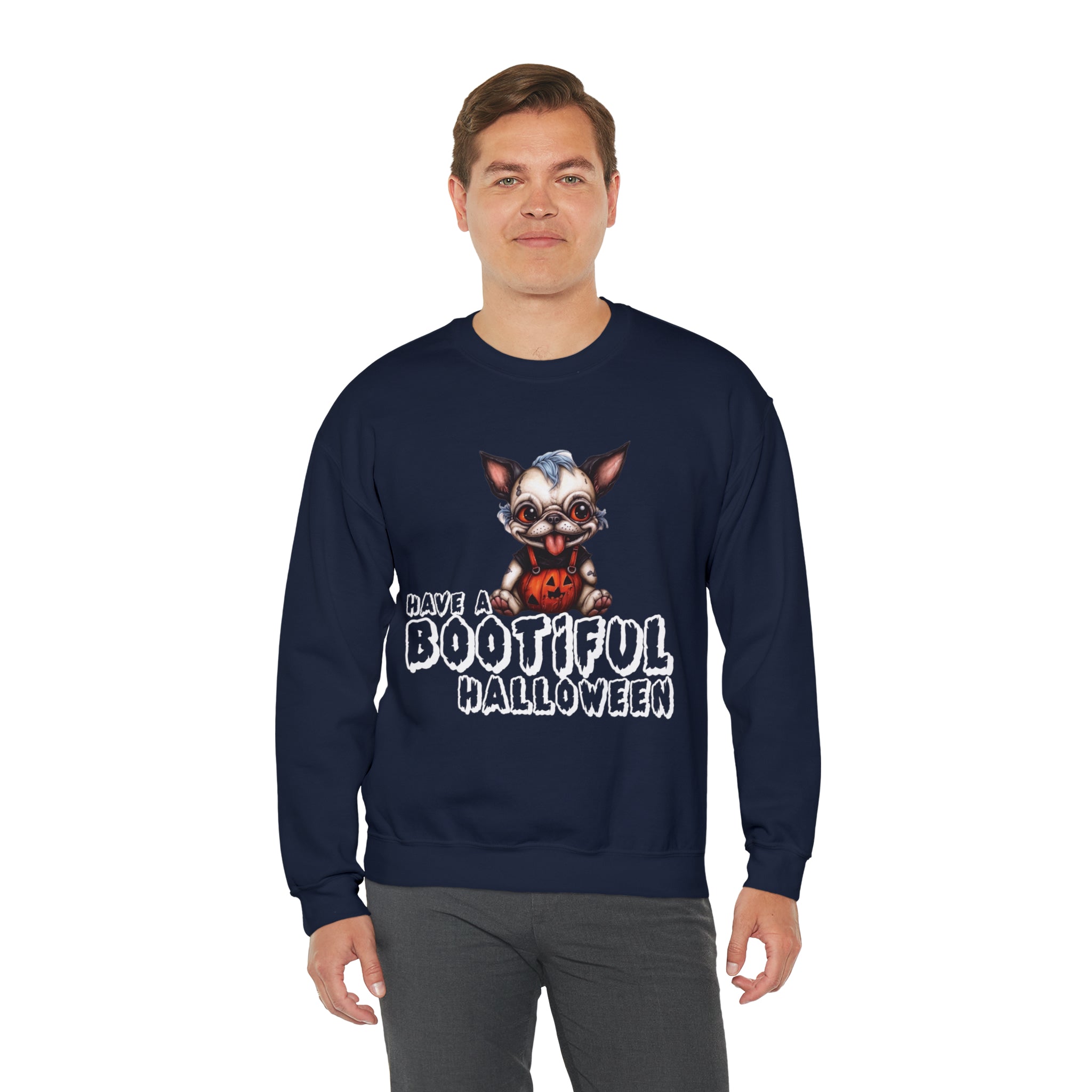 Minimal-Aesthetic Bootiful Halloween Unisex Sweatshirt for Pet Durable