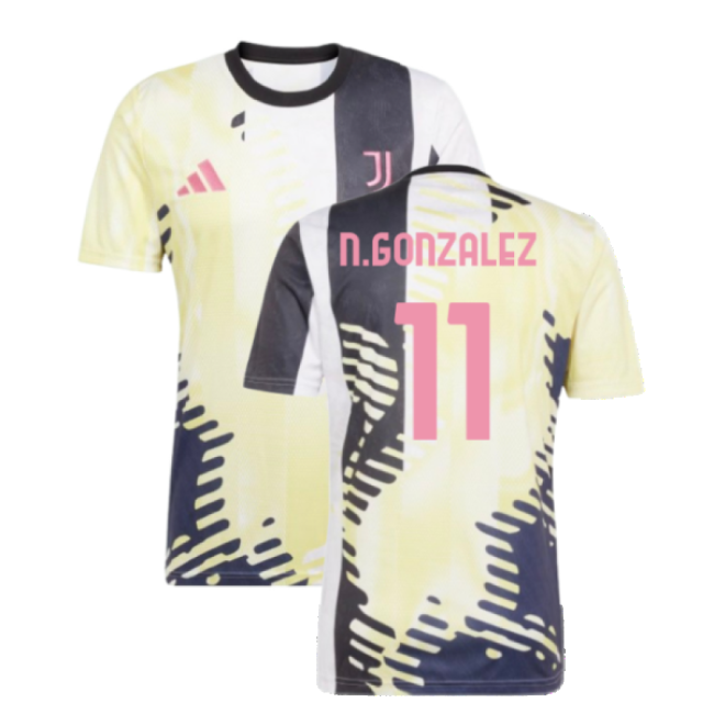 2025 Black And Whites Pre-match Shirt (yellow) (ngonzalez 11)