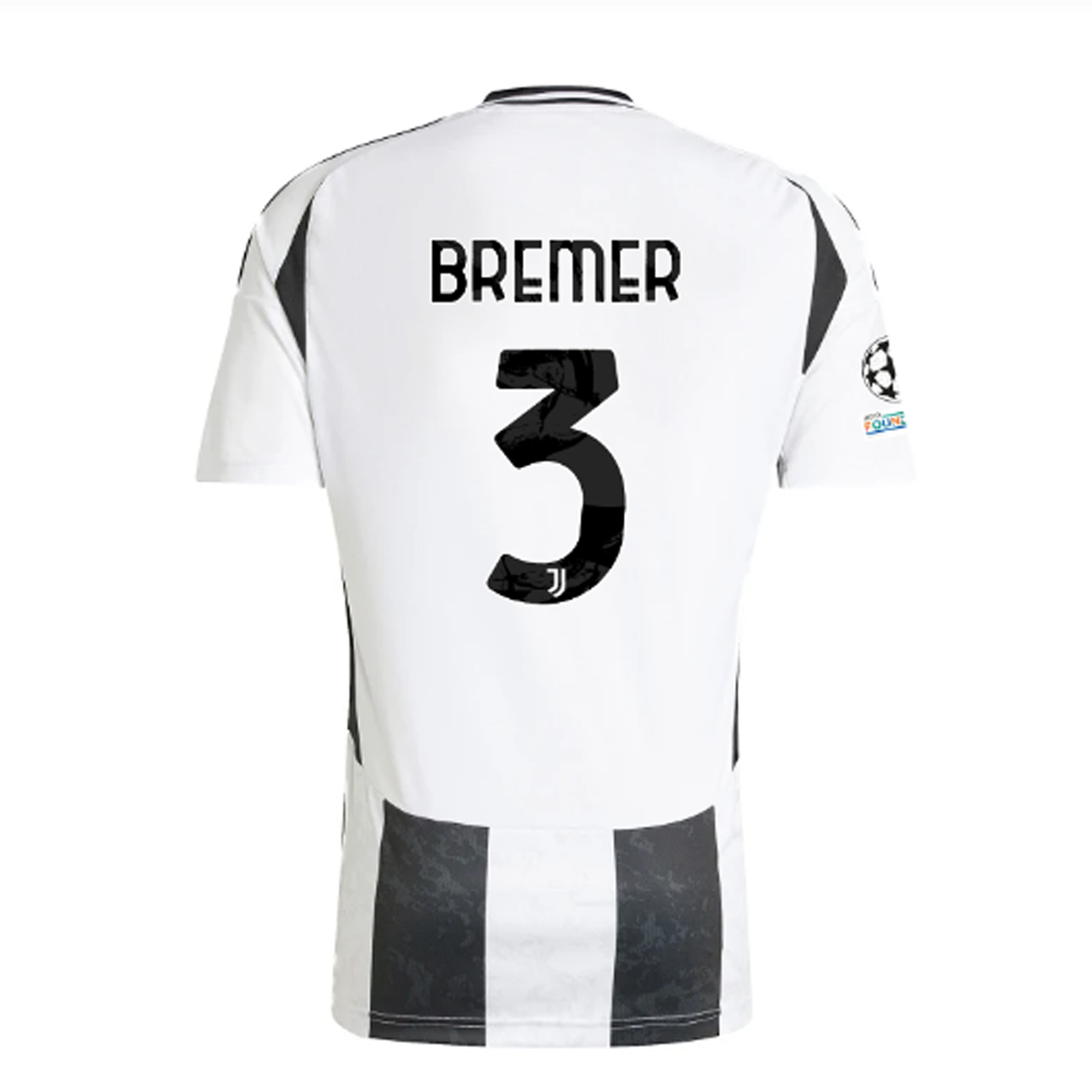 Juventus Bremer 2024-2025 UCL Home Jersey – Authentic Shirt