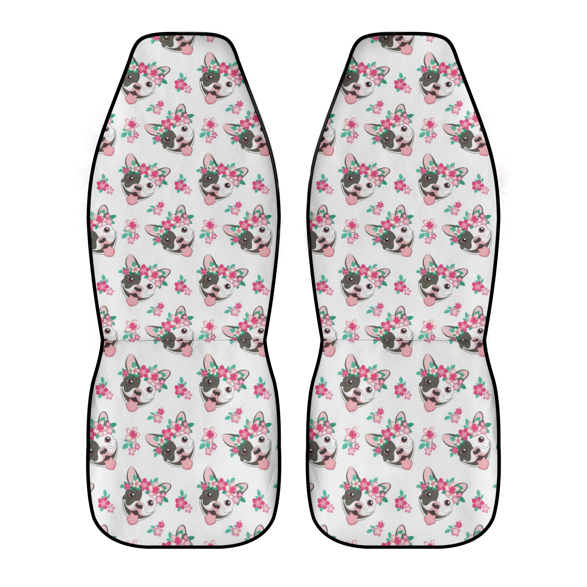 Trendy Frenchie-Fan Lulu- Car Seat Covers (2 Pcs) for Fashion Lovers