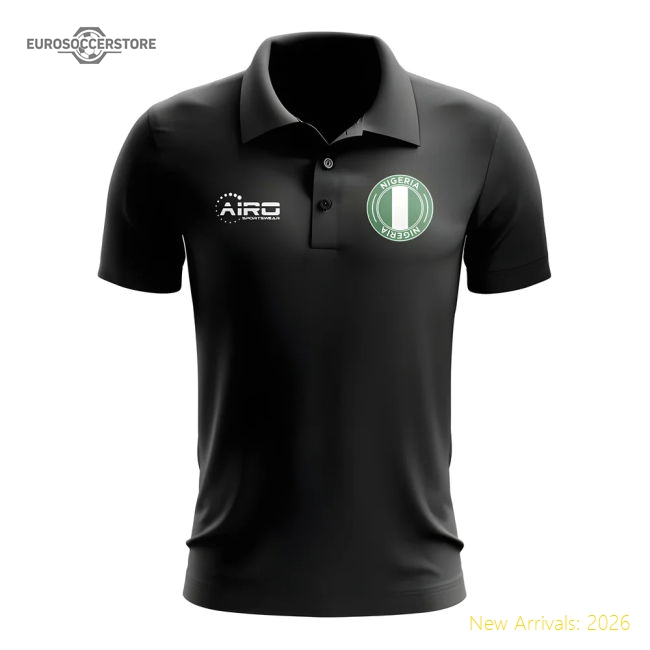 Super Eagles Football Polo Shirt (black) - Rising Football Nation