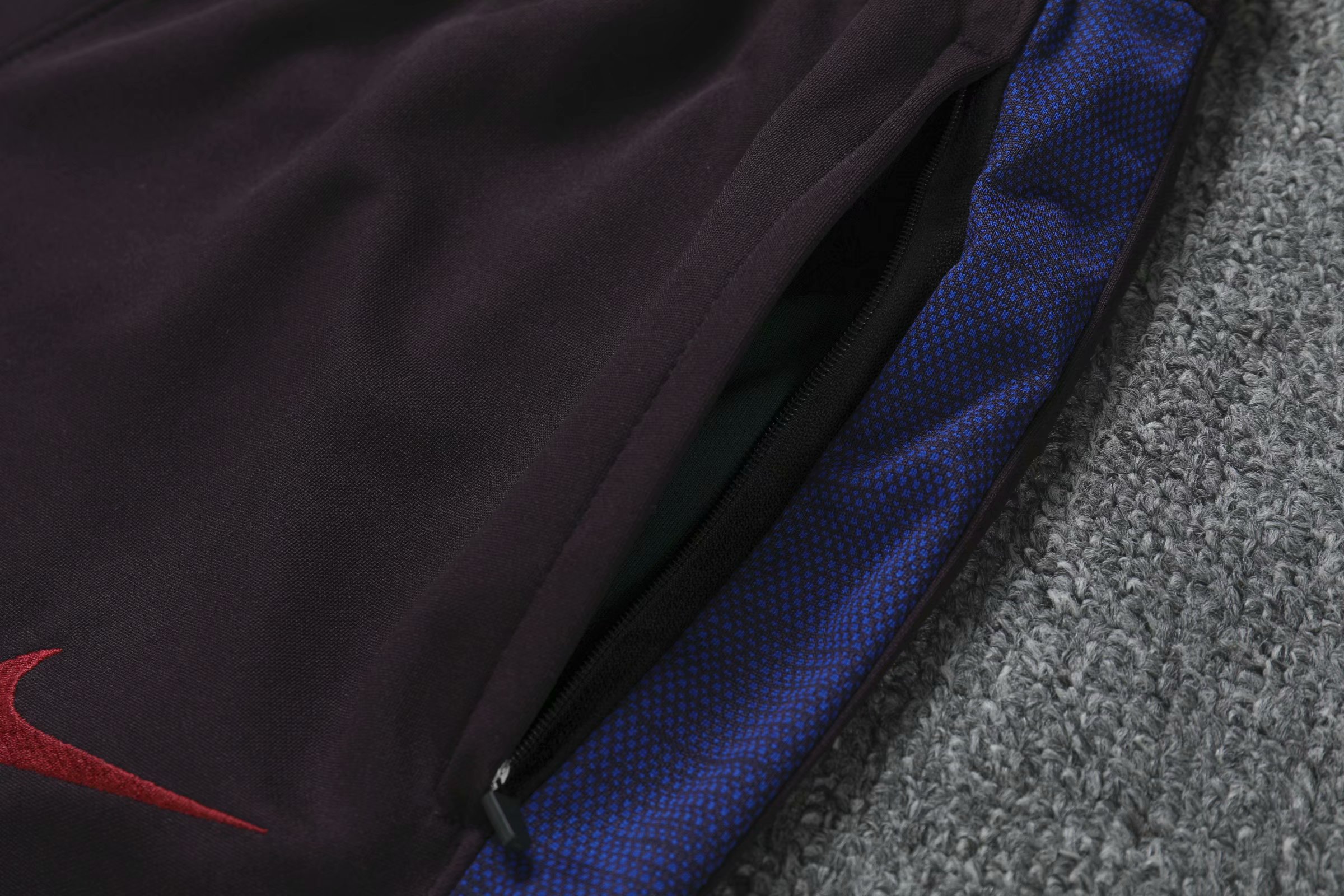 Lightweight Barca 201920 Barcelona Blue Zipper Sweat Kit