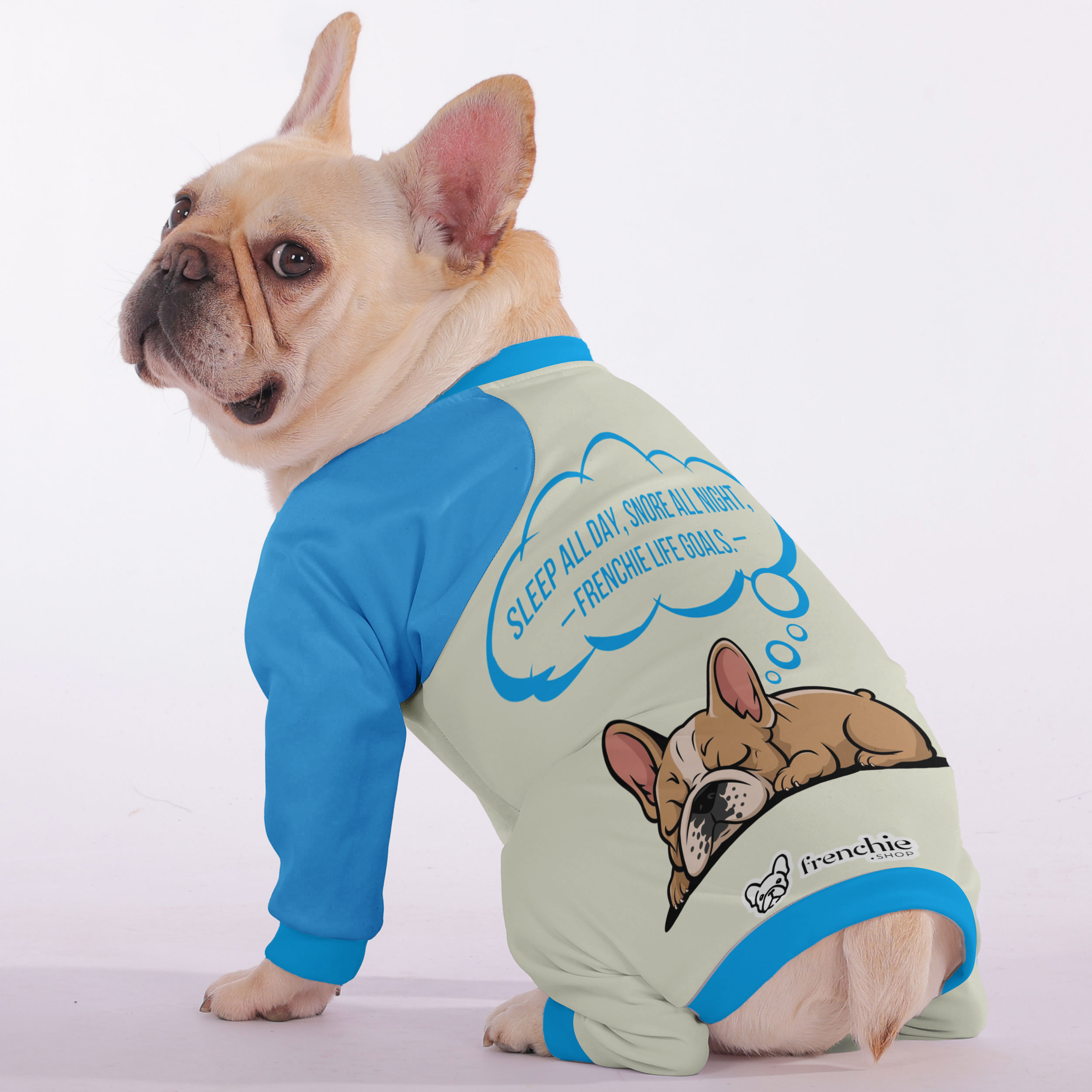 French Bulldog Sleep All Day, Snore All Night—frenchie Life Goals.—