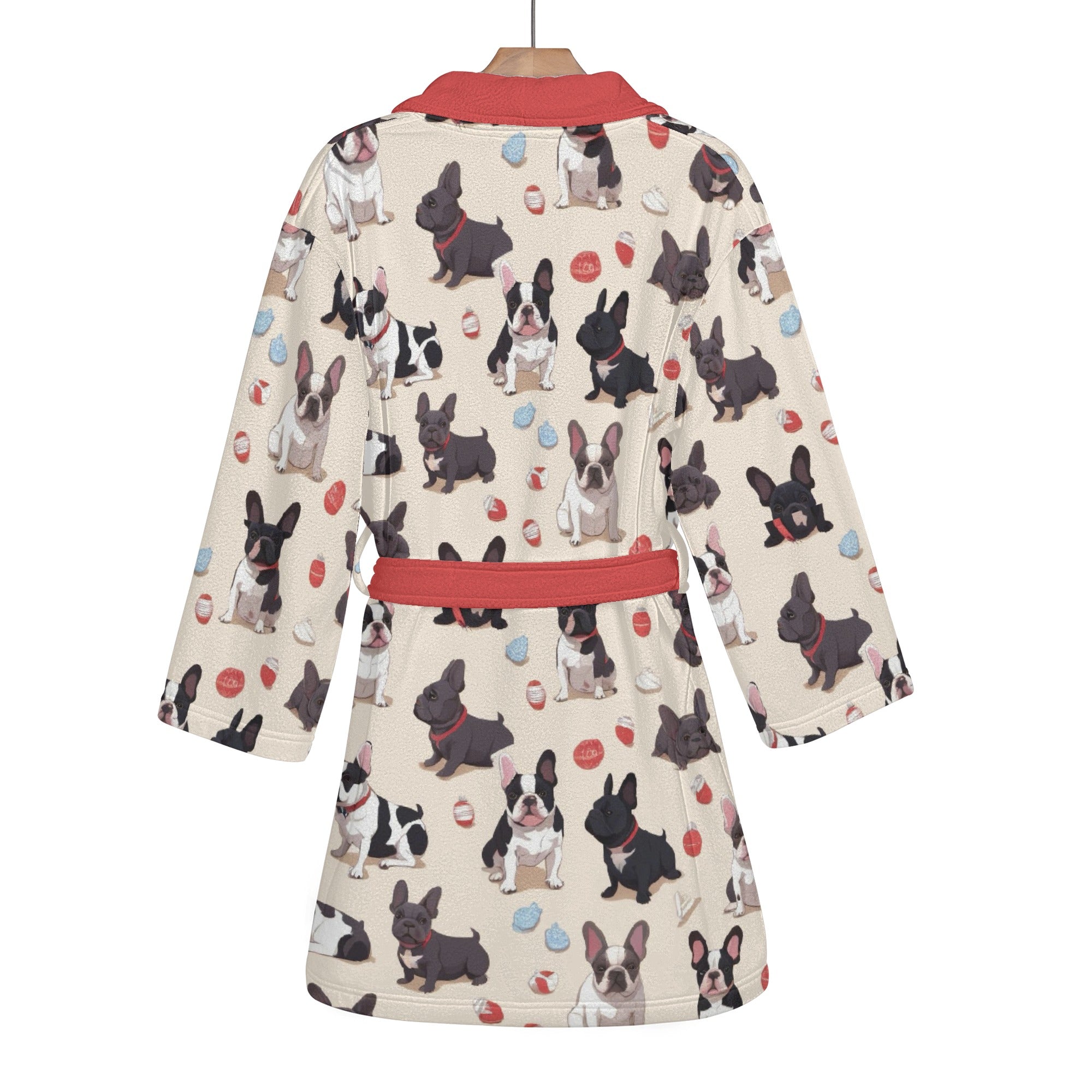 French Bulldog Comfortable Nova - Frenchie Women Bathrobe Indoor Use