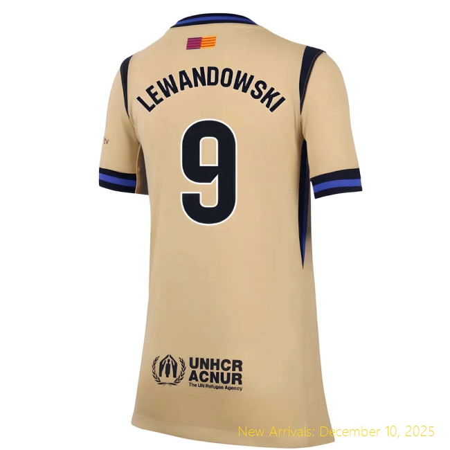 2025-2026 Barcelona Away Shirt - Premium Jersey (Lewandowski 9) -...