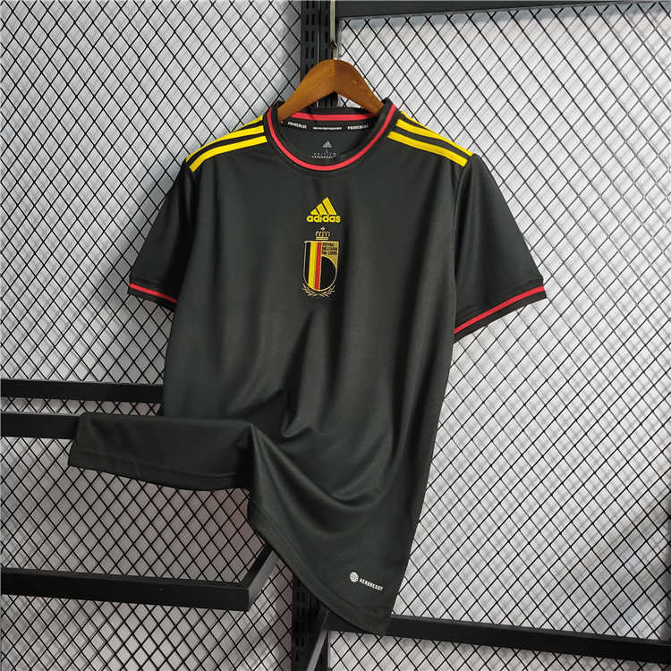 Match Quality 2022 Belgium Away Black Soccer Shirt Soccer Jersey