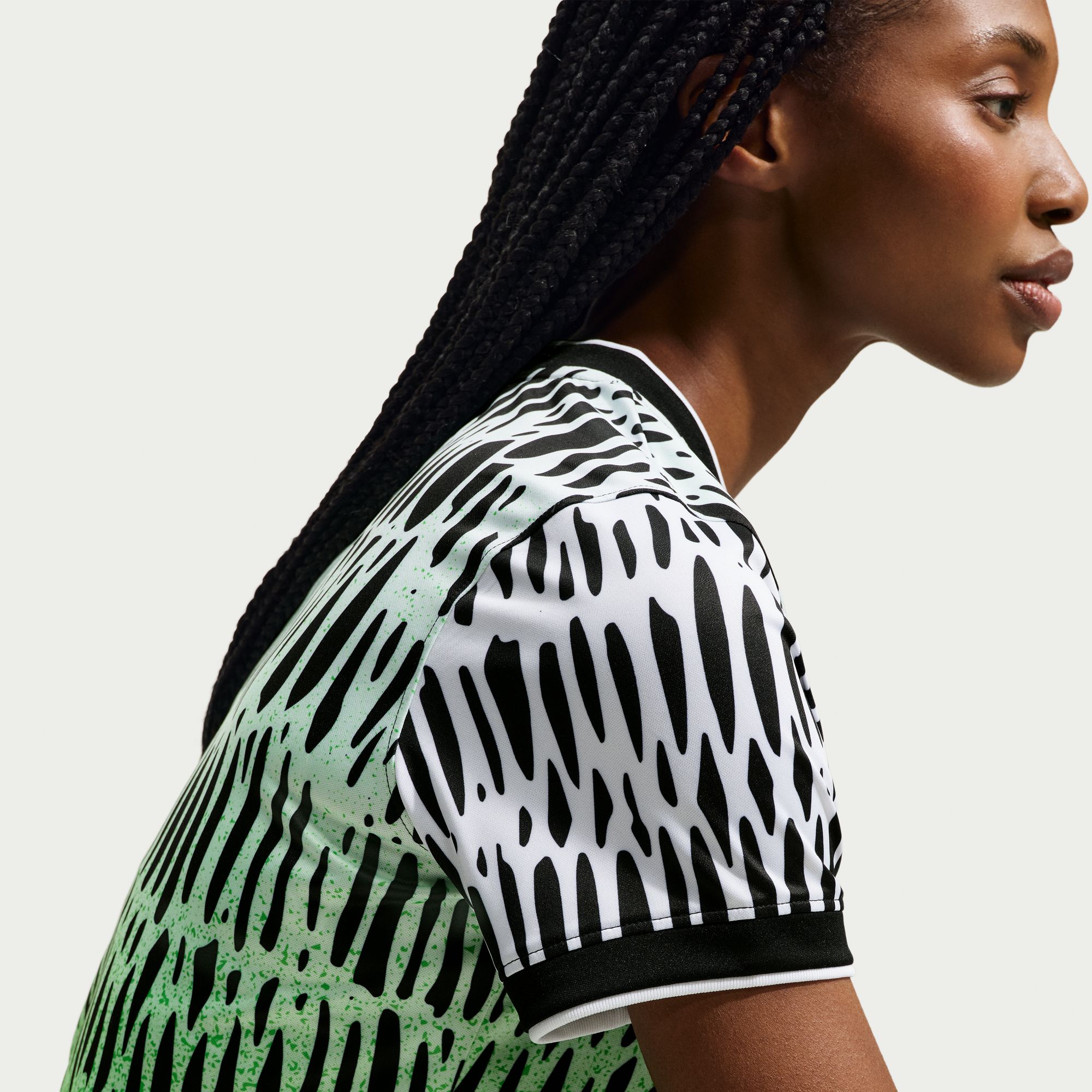 [LK] Nigeria National Team x Slawn Women's 2026 Dri-FIT Pre-Match Jersey Top - Black