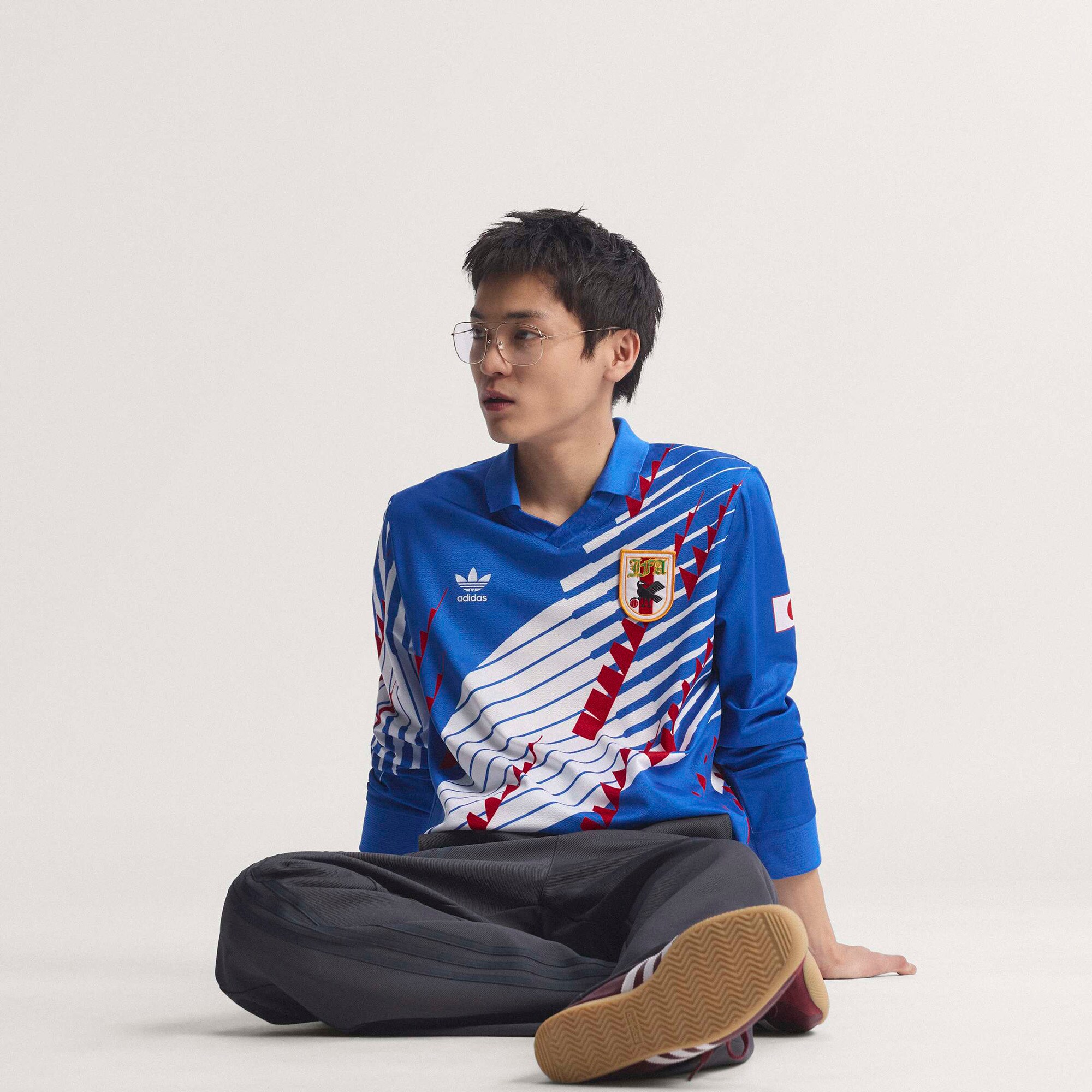 [LK] Japan National Team 1993 Bringback Replica Long Sleeve Jersey - Blue/White